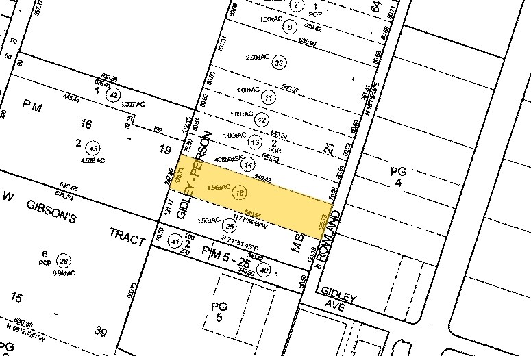 4323-4329 Rowland Ave, El Monte, CA for lease - Plat Map - Image 2 of 2