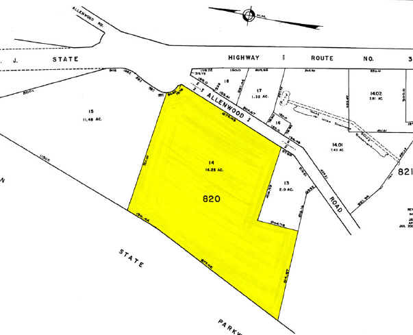 2211 Allenwood Rd, Wall, NJ à louer - Plan cadastral - Image 2 de 3