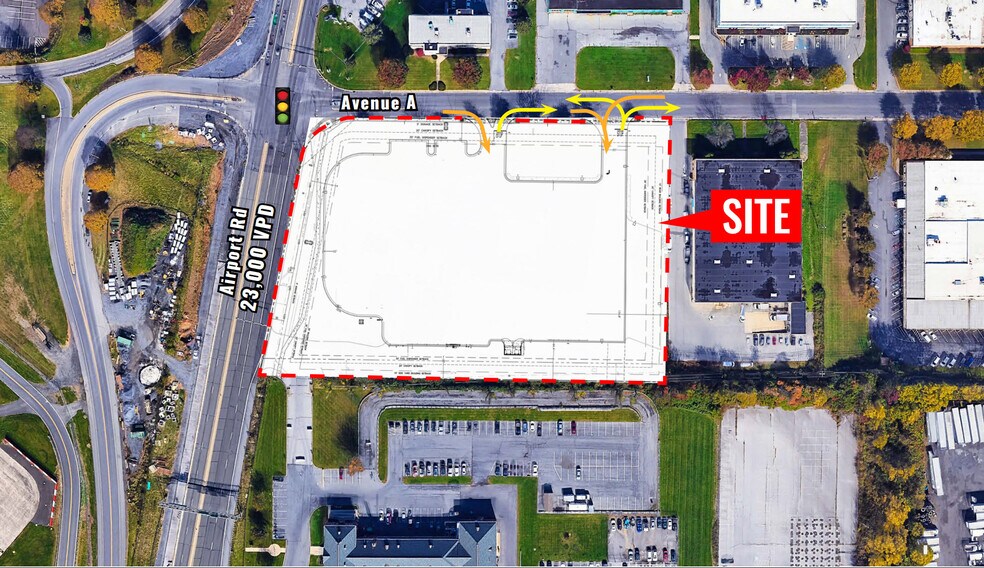 2940 Airport Rd A/K/A 2355 Ave, Bethlehem, PA à vendre - Aérien - Image 2 de 4