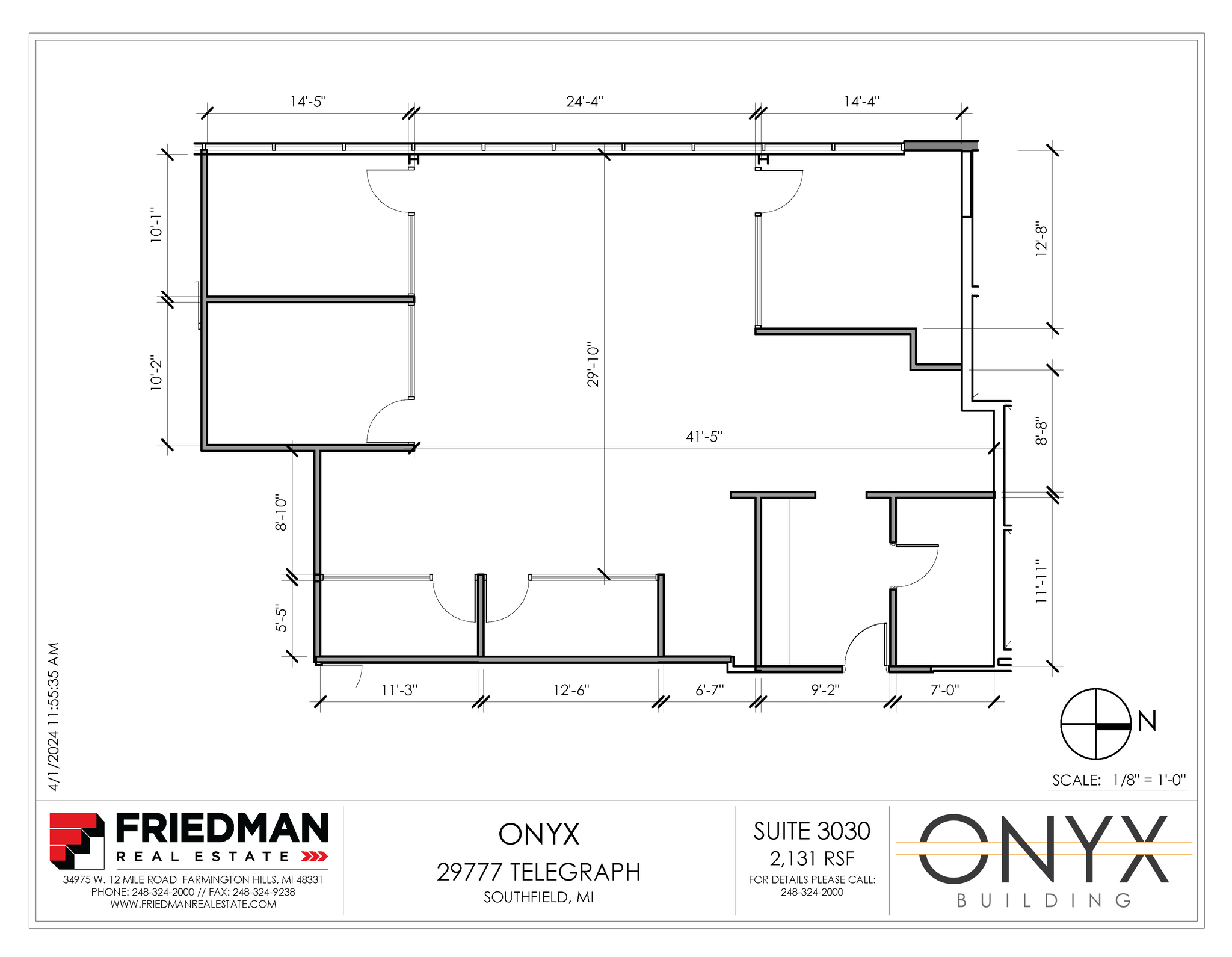 29777 Telegraph Rd, Southfield, MI for lease Floor Plan- Image 1 of 2