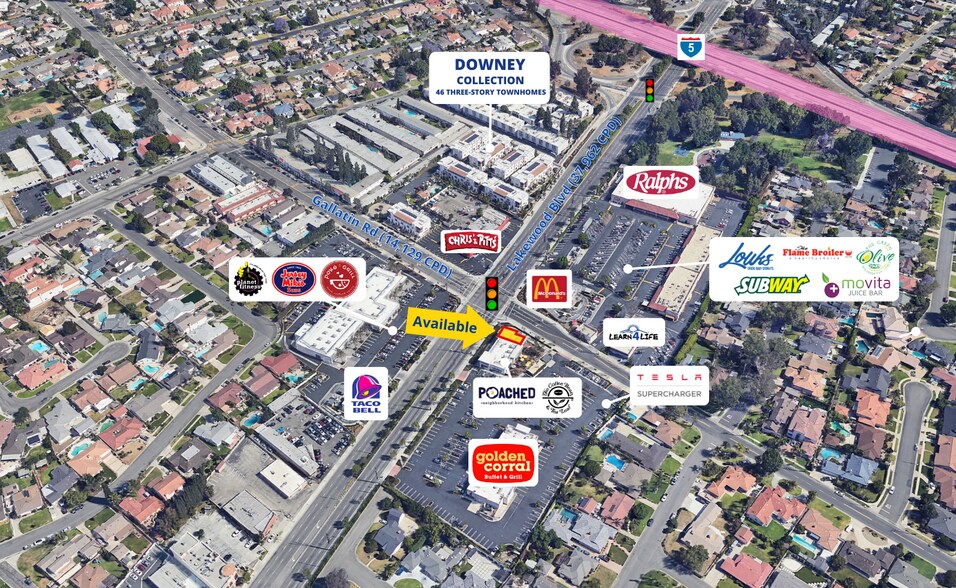 9500-9516 Lakewood Blvd, Downey, CA à louer - Photo du bâtiment - Image 1 de 3