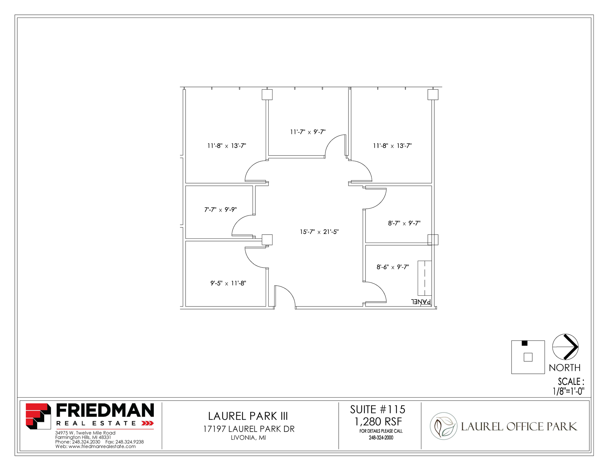 17197 N Laurel Park Dr, Livonia, MI for lease Floor Plan- Image 1 of 3