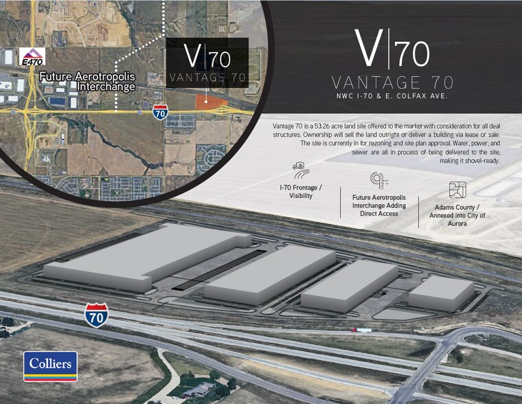 NWC I-70 & East Colfax Ave., Aurora, CO for sale - Building Photo - Image 1 of 1