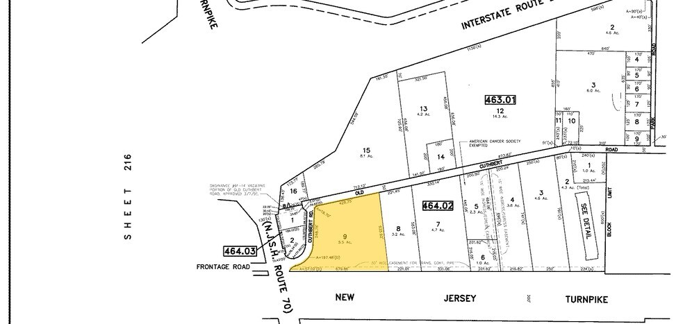 1821 Old Cuthbert Rd, Cherry Hill, NJ à vendre - Plan cadastral - Image 2 de 5