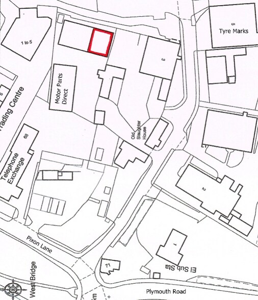 Westbridge Industrial Estate, Tavistock à louer - Plan cadastral - Image 3 de 3