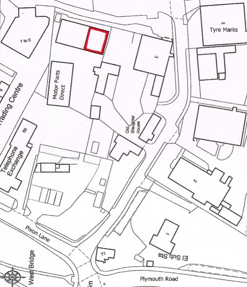 Westbridge Industrial Estate, Tavistock for lease - Plat Map - Image 3 of 3