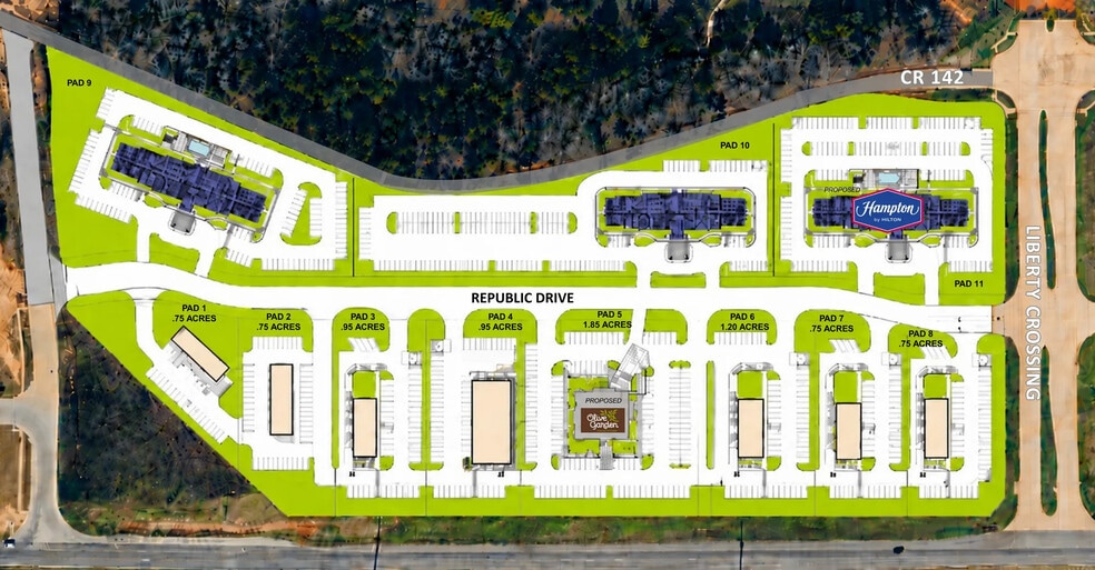 NEQ I-20 & US Hwy 69 hwy, Lindale, TX for sale - Site Plan - Image 2 of 7