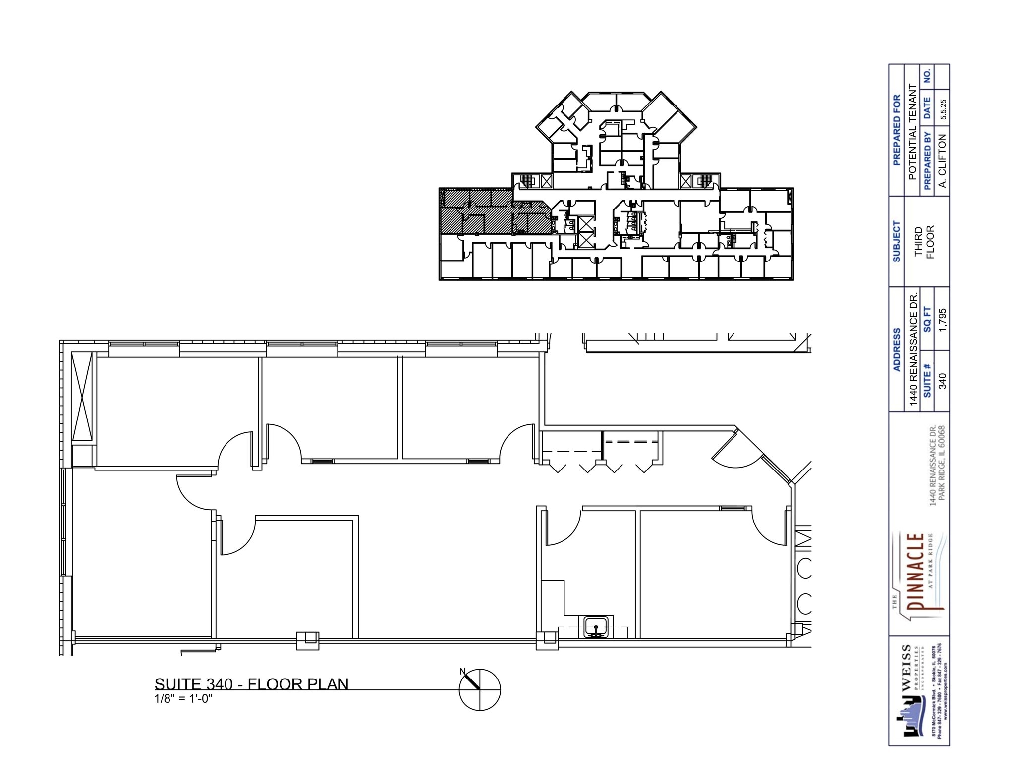 1440 Renaissance Dr, Park Ridge, IL à louer Plan de site- Image 1 de 13