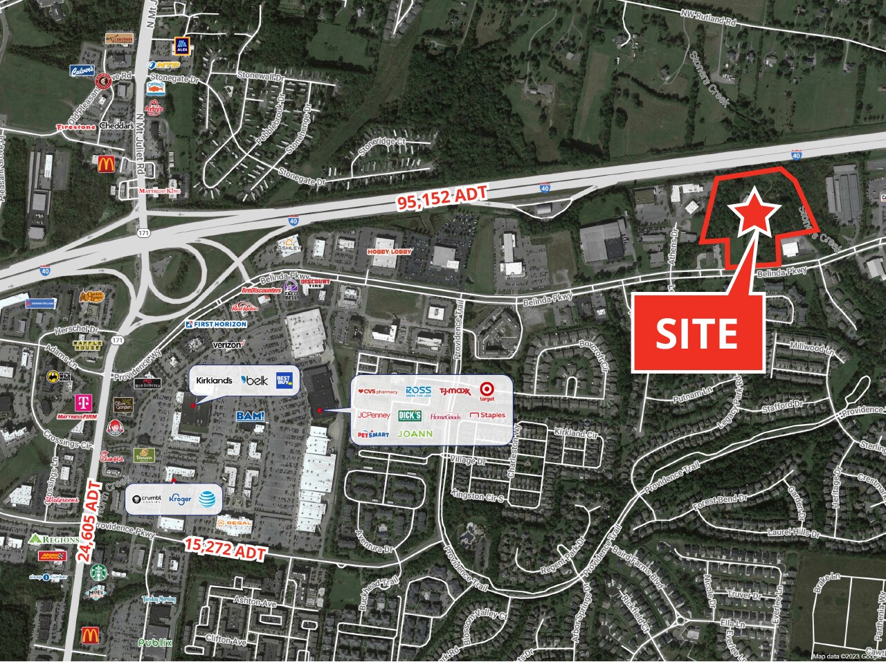 Belinda Pky, Mount Juliet, TN for sale Aerial- Image 1 of 3