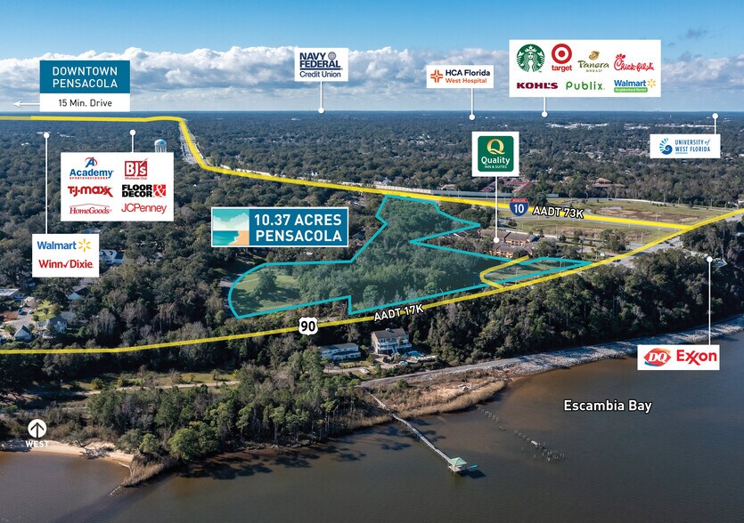 7575 Scenic Hwy, Pensacola, FL à vendre - Photo du bâtiment - Image 1 de 9