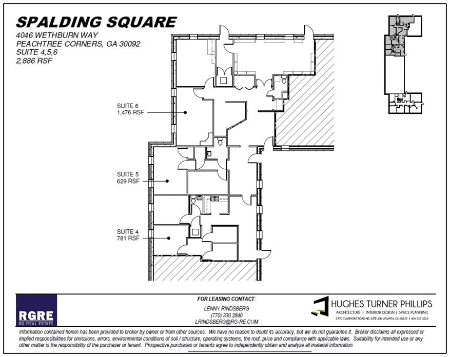 4046 Wetherburn Way, Peachtree Corners, GA for lease Floor Plan- Image 1 of 1