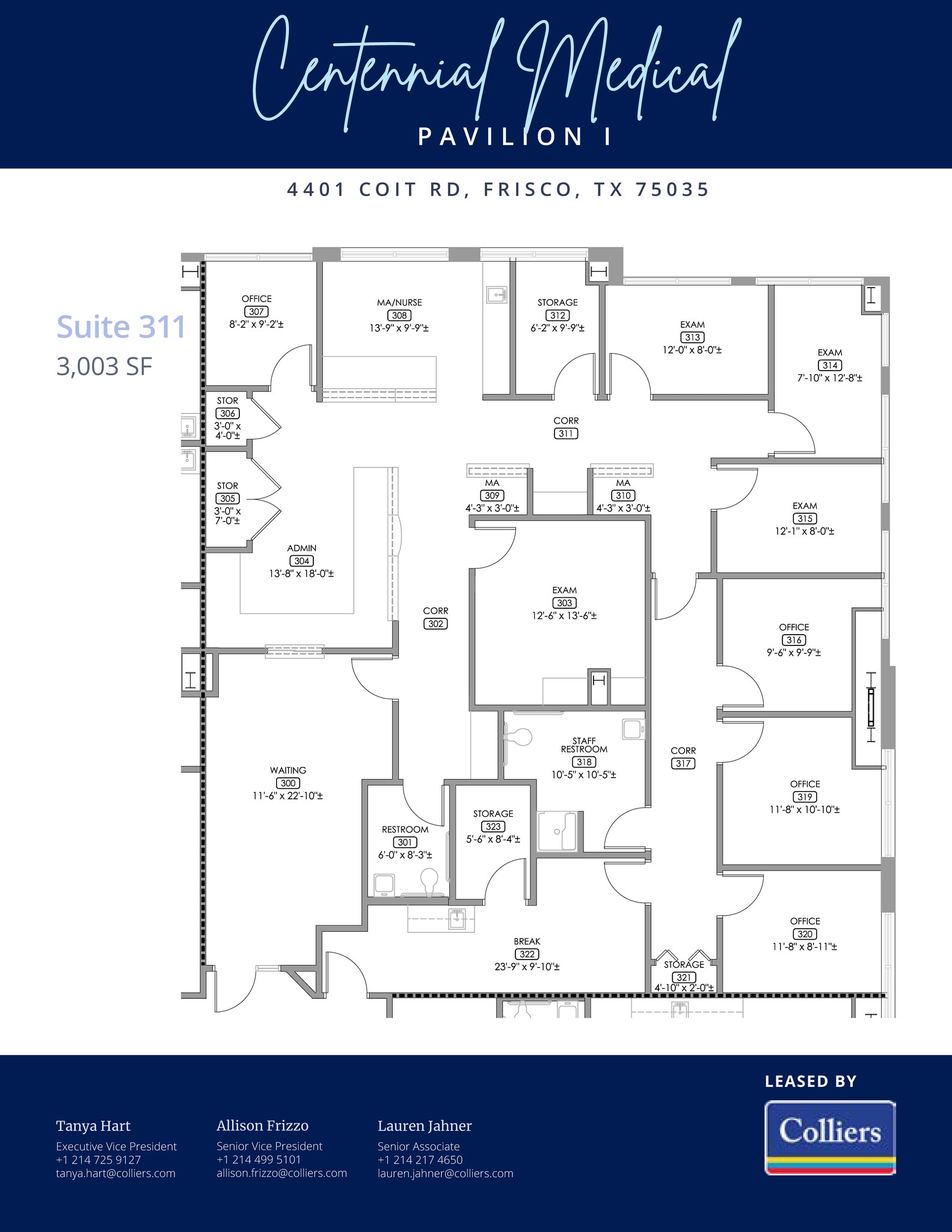 4401 Coit Rd, Frisco, TX à louer Plan d’étage- Image 1 de 1