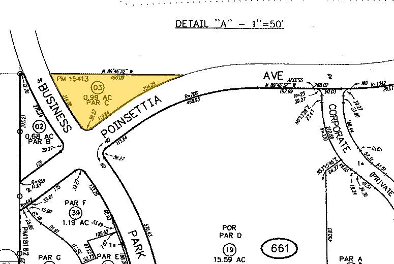 Business Park Dr & Poinsettia Ave, Vista, CA for lease - Plat Map - Image 2 of 2