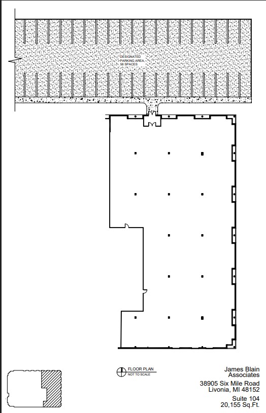38905 6 Mile Rd, Livonia, MI for lease Floor Plan- Image 1 of 1