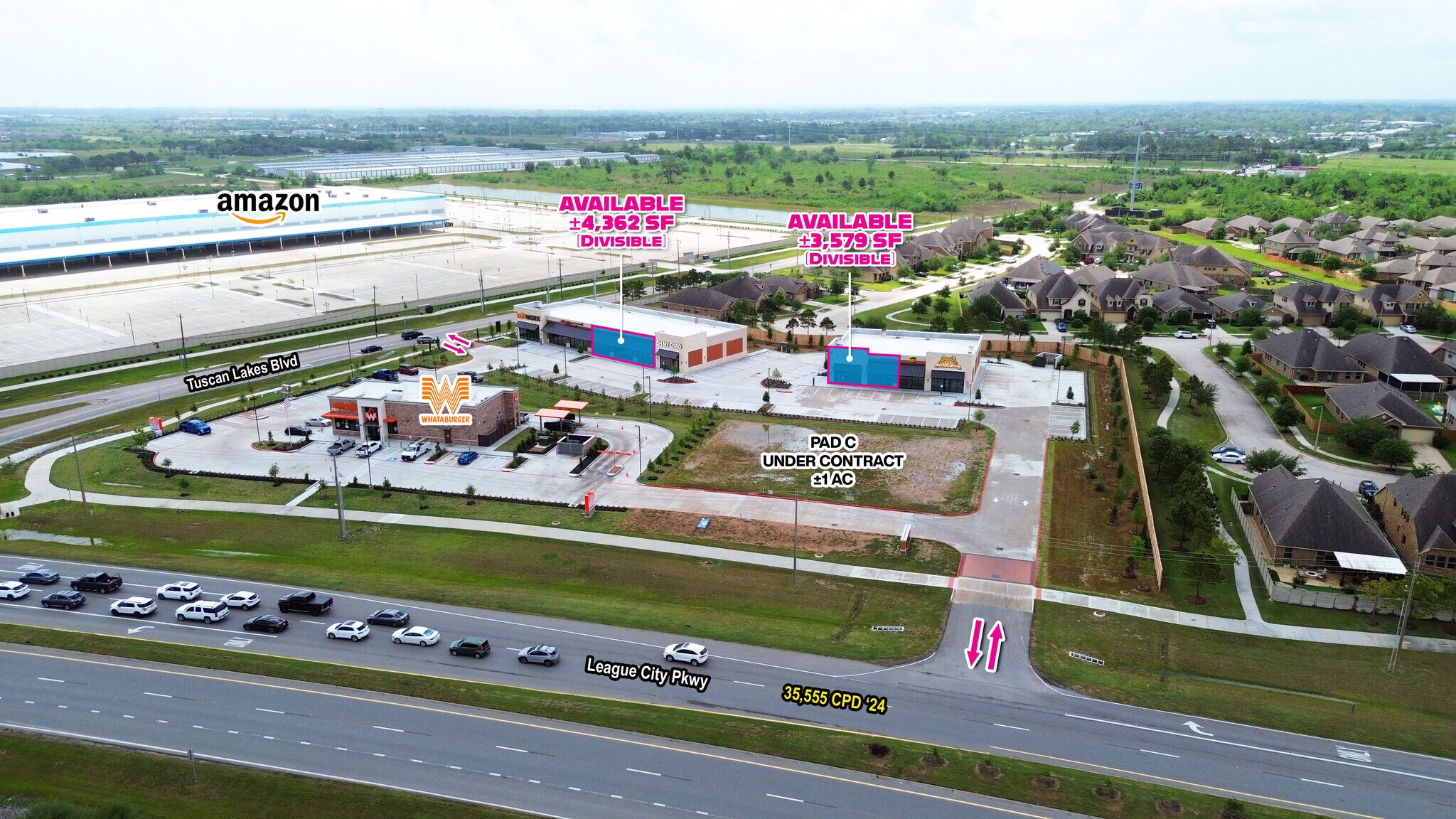 League City Pkwy & Tuscan Lakes blvd, League City, TX à vendre Photo principale- Image 1 de 8