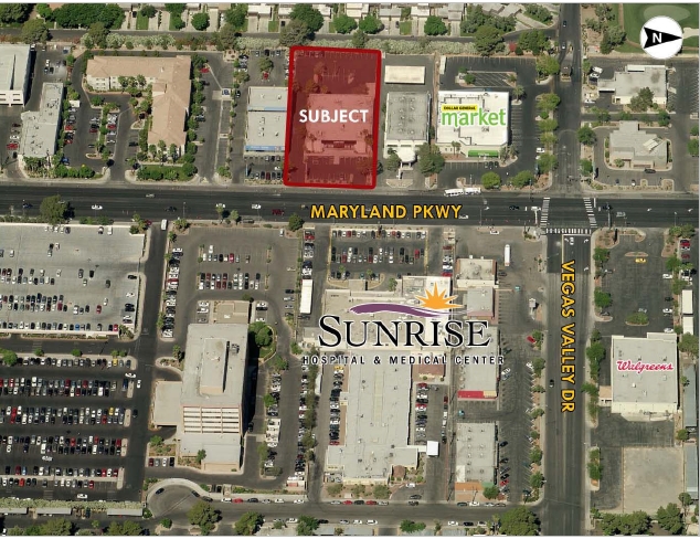 2965 S Maryland Pky, Las Vegas, NV for lease - Aerial - Image 1 of 7