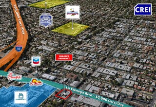 2000 S La Cienega Blvd, Los Angeles, CA - Aérien  Vue de la carte