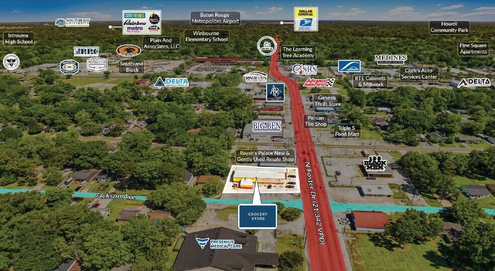 2023 N Foster Dr, Baton Rouge, LA à vendre - Photo du bâtiment - Image 2 de 5