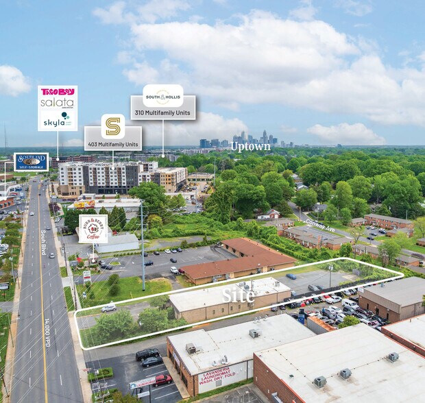4223 South Blvd, Charlotte, NC for lease - Aerial - Image 2 of 5