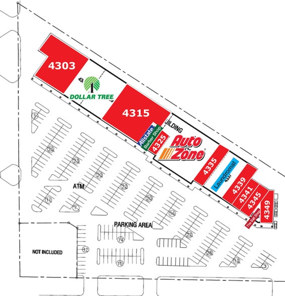 4303-4349 SE 15th St, Del City, OK for lease - Site Plan - Image 2 of 2
