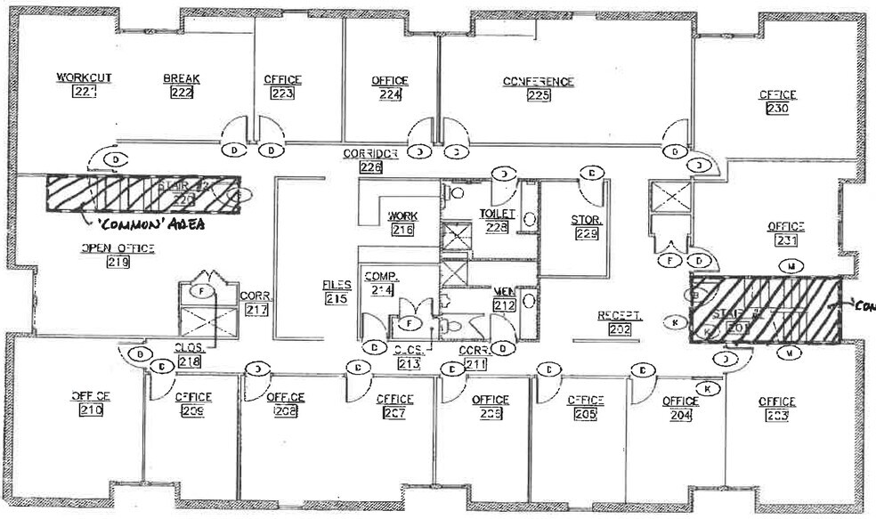 500 E Ohio St, Indianapolis, IN à louer - Plan d’étage - Image 3 de 10