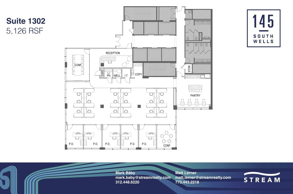 145 S Wells St, Chicago, IL à louer Plan d’étage- Image 1 de 1