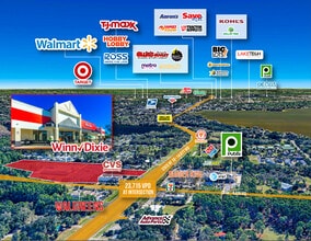 1955 N Highway 19, Eustis, FL - Aerial  map view