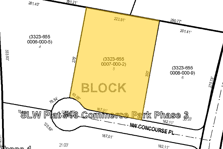 460 NW Concourse Pl, Port Saint Lucie, FL à louer - Plan cadastral - Image 2 de 9