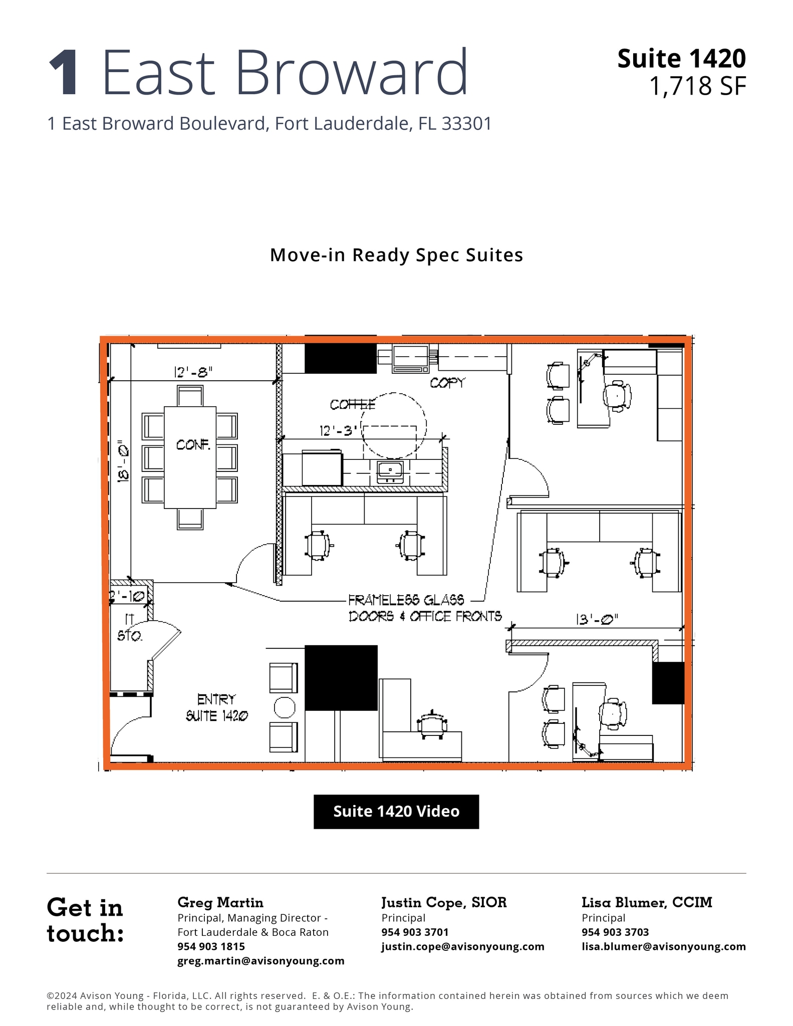 1 E Broward Blvd, Fort Lauderdale, FL for lease Floor Plan- Image 1 of 1