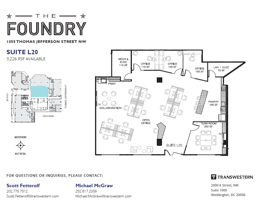 1055 Thomas Jefferson St NW, Washington, DC for lease Interior Photo- Image 1 of 5