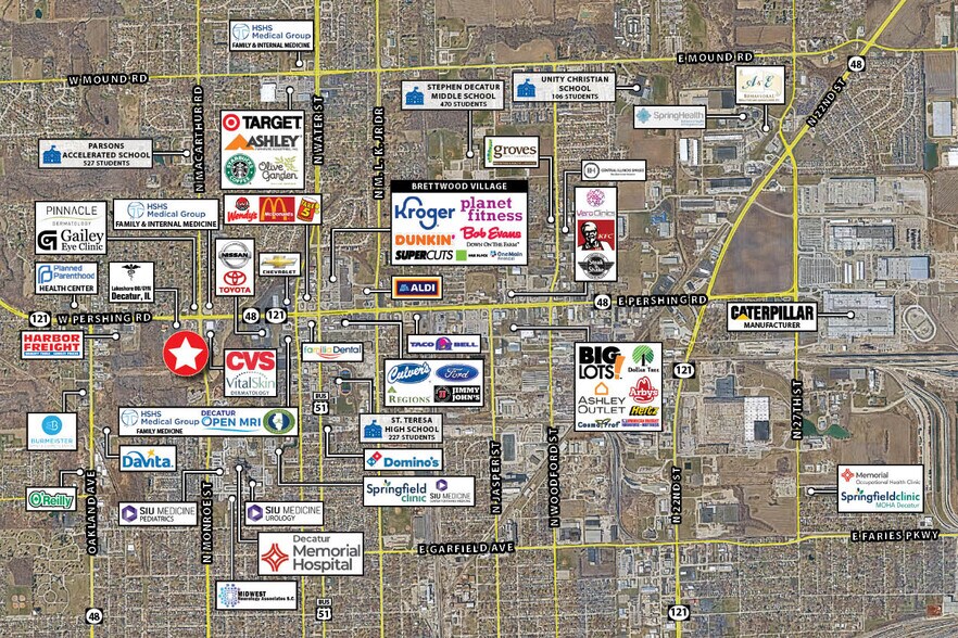 625 W Pershing Rd, Decatur, IL à vendre - Photo du bâtiment - Image 3 de 5