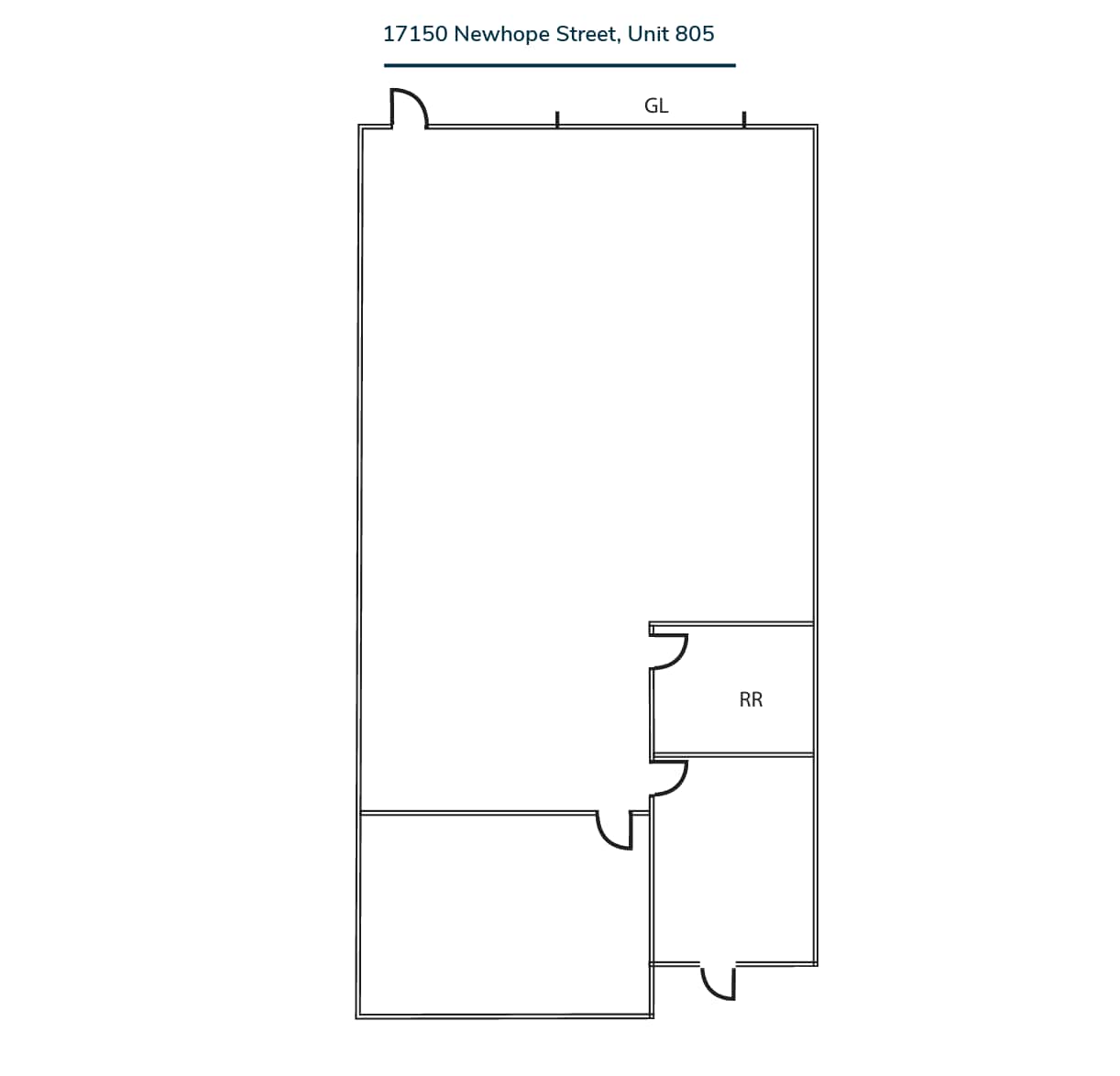 17150 Newhope St, Fountain Valley, CA for lease Floor Plan- Image 1 of 2