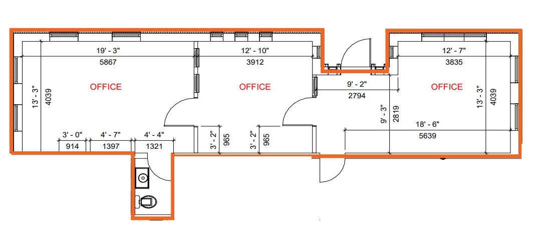 404 35th Ave NE, Calgary, AB for lease Floor Plan- Image 1 of 1