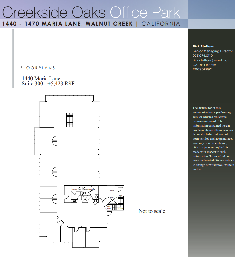 1440 Maria Ln, Walnut Creek, CA for lease Floor Plan- Image 1 of 1