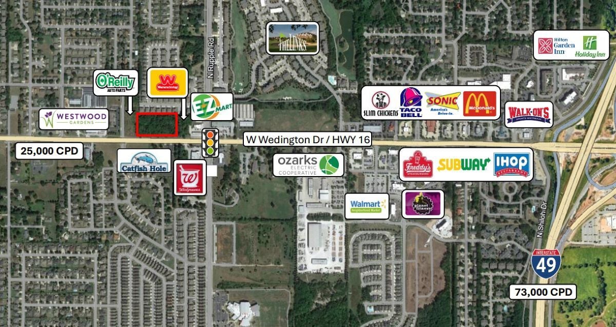 W Wedington Dr, Fayetteville, AR for sale Aerial- Image 1 of 3