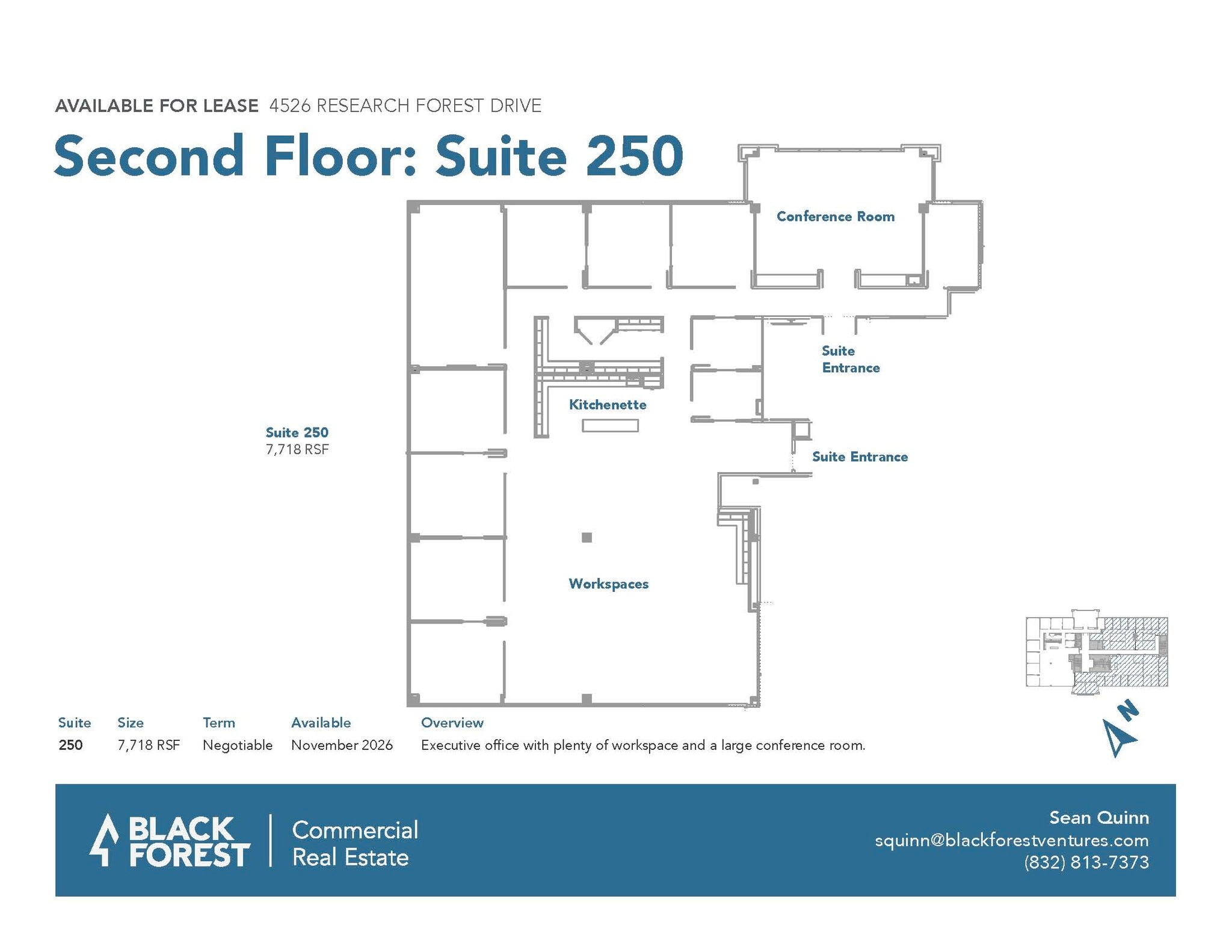 4526 Research Forest Dr, The Woodlands, TX for lease Floor Plan- Image 1 of 1