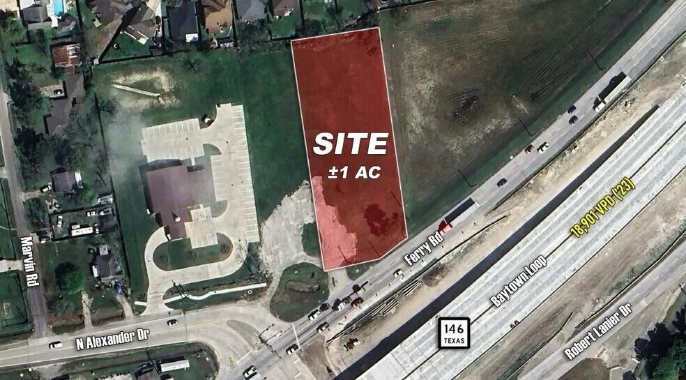 3814 N. Hwy. 146, Baytown, TX à vendre - Aérien - Image 2 de 2