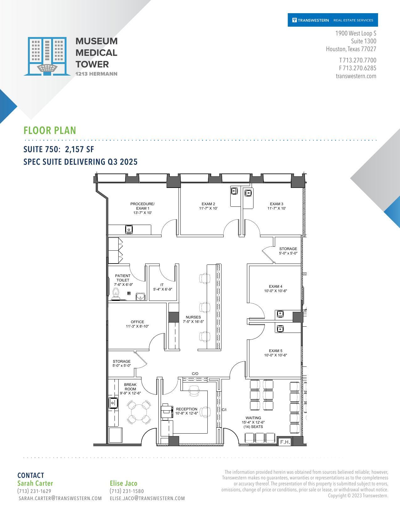 1213 Hermann Dr, Houston, TX for lease Floor Plan- Image 1 of 2