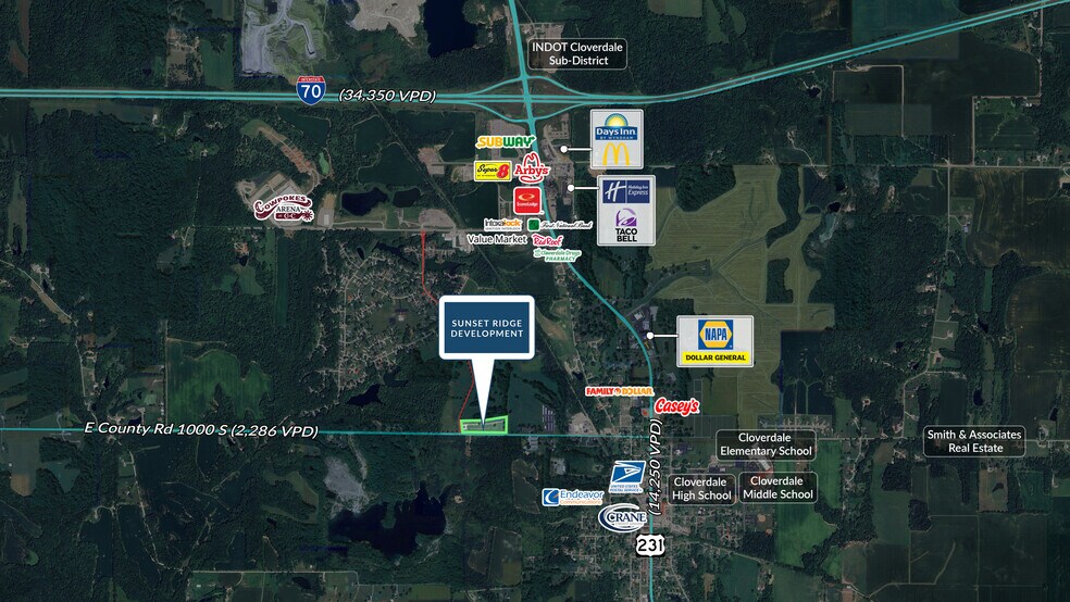 843 Ben Franklin Street, Cloverdale, IN à vendre - Photo du bâtiment - Image 2 de 5