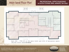 44 Good Counsel Dr, Mankato, MN for lease Floor Plan- Image 1 of 2