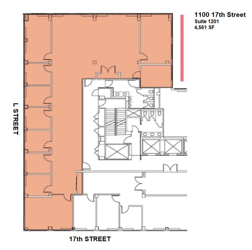 1100 17th St NW, Washington, DC for lease Floor Plan- Image 1 of 12