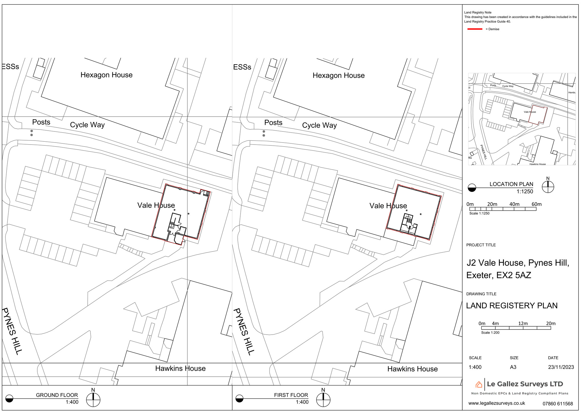 Pynes Hill, Exeter à louer Plan de site- Image 1 de 6