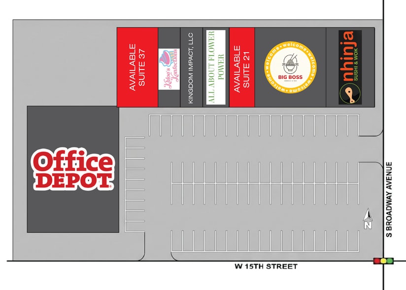 1427 S Broadway, Edmond, OK for lease - Site Plan - Image 2 of 2
