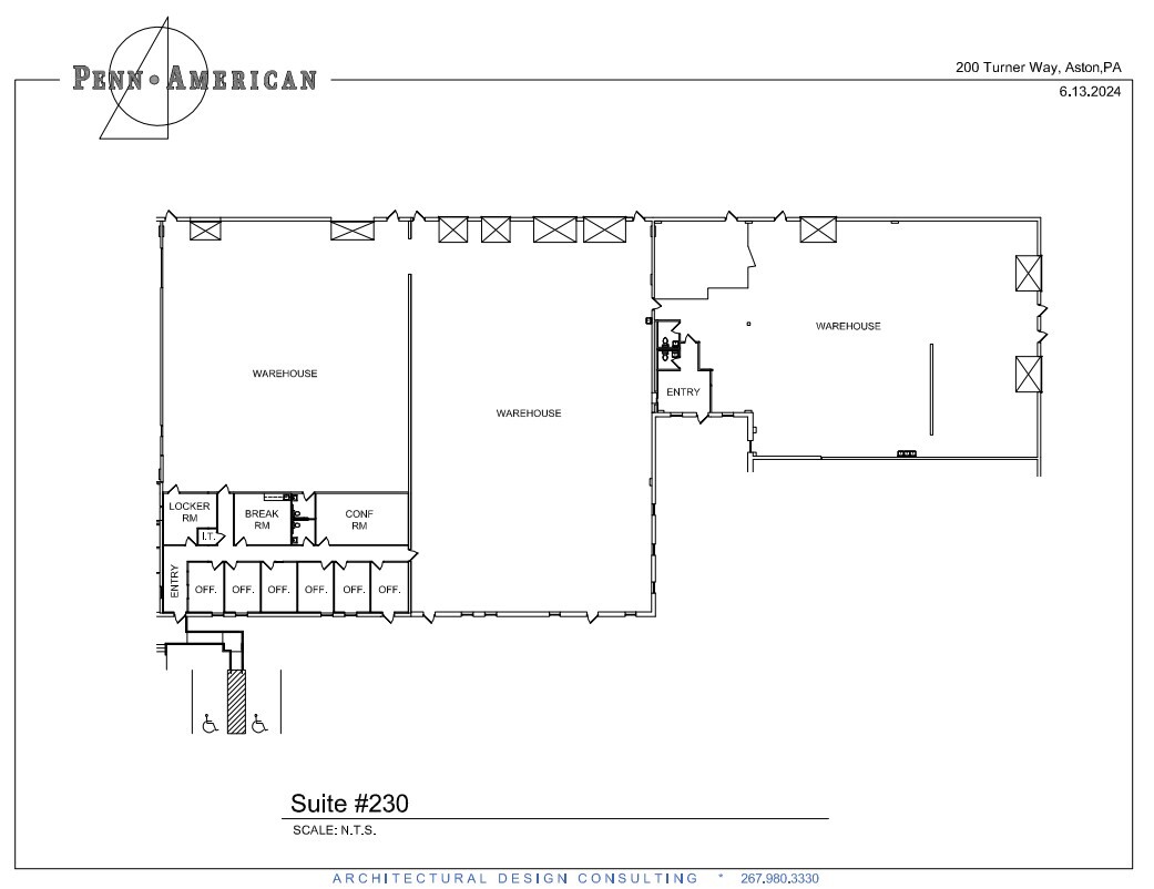 200-240 Turner Industrial Way, Aston, PA à louer Plan d’étage- Image 1 de 1