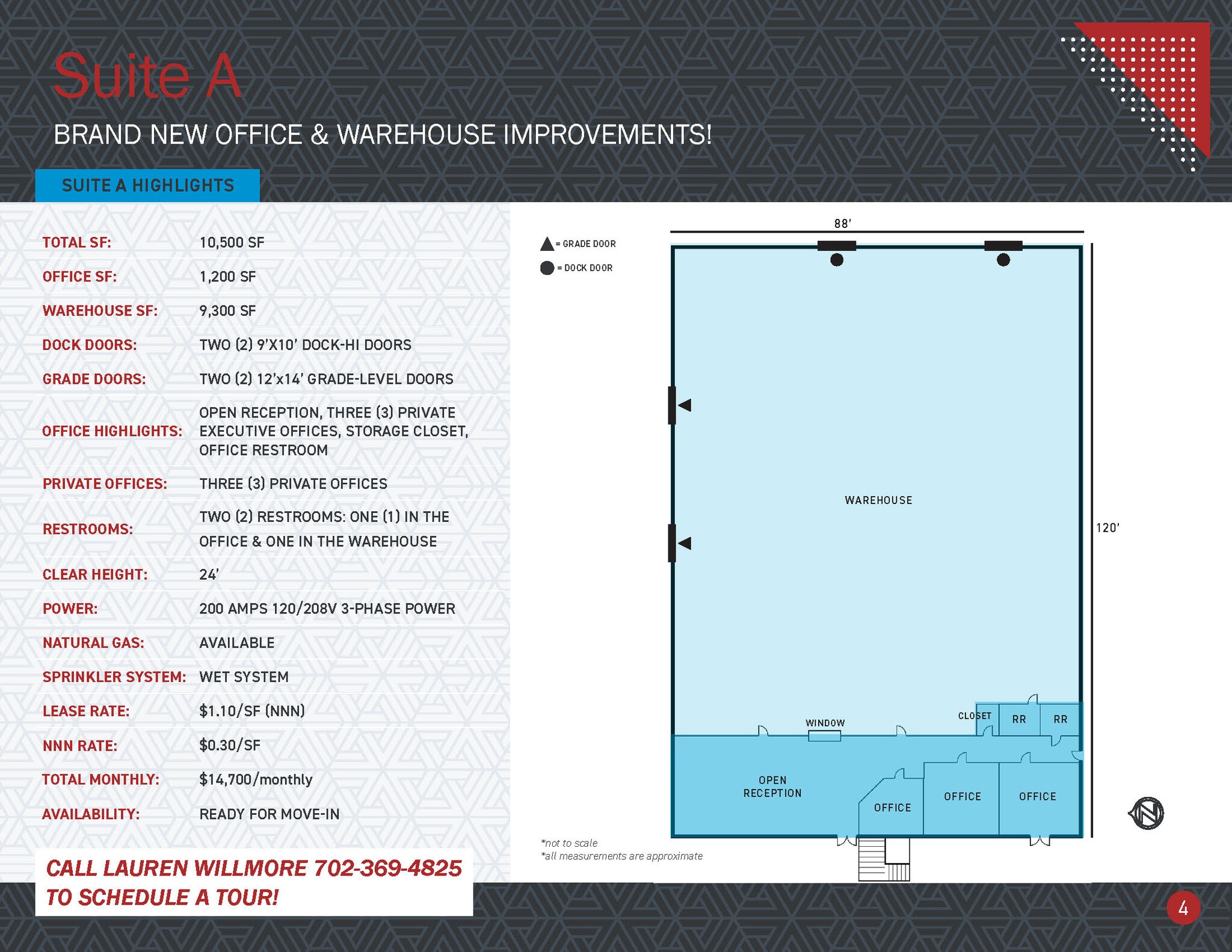 5380 S Valley View Blvd, Las Vegas, NV for lease Floor Plan- Image 1 of 1