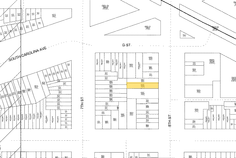 411 8th St SE, Washington, DC à vendre - Plan cadastral - Image 2 de 6