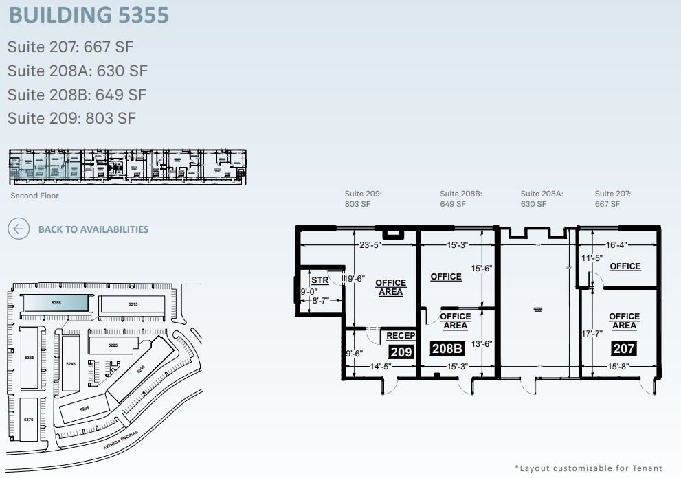 5205 Avenida Encinas, Carlsbad, CA for lease Floor Plan- Image 1 of 2