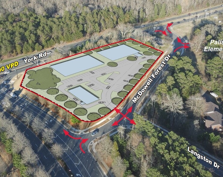 11952 McDowell Forest Dr, Charlotte, NC à louer - Aérien - Image 2 de 6