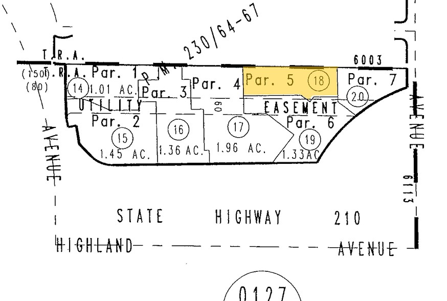 NEC 210 Highway & Riverside Ave, Rialto, CA à vendre - Plan cadastral - Image 3 de 3