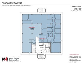 2090 Palm Beach Lakes Blvd, West Palm Beach, FL à louer Plan d’étage- Image 1 de 6